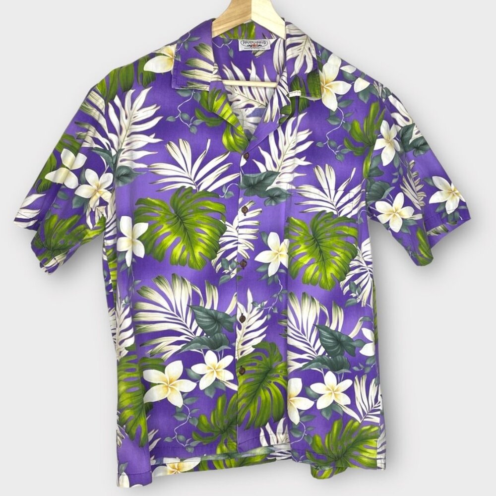 Pacific Legend Made in Hawaii Aloha Short Sleeve Button Up Shirt Size XL